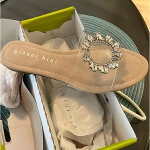 Clear flat sandal